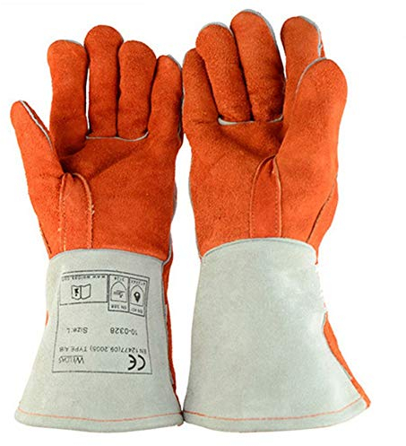 EYESLA Bissfeste Handschuhe Anti-Biss-Schutzhandschuhe for Hund, Katze, Reptil, Tier Rindsleder Stichsichere Sicherheit Bisshandschuhe Haustiere Griffiges Beißen Schutzhandschuhe