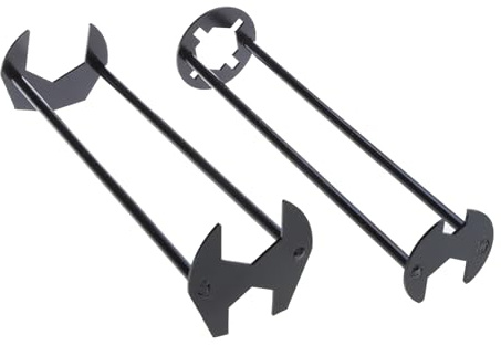 Multifunktionaler Waschbeckenschlüssel, Doppelendschlüssel, Spülbeckenschlüssel-Set, Unterspüle, Klempner, Schraubenschlüssel für Küche, Badezimmer, 2 Stück