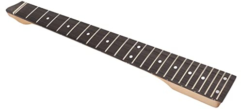 E-Gitarrenhals, Gitarrenhals Matt, 25 Bünde, Kopfloser E-Gitarrenstiel, Seitliche Einlagen, für 6-saitige Reisegitarre