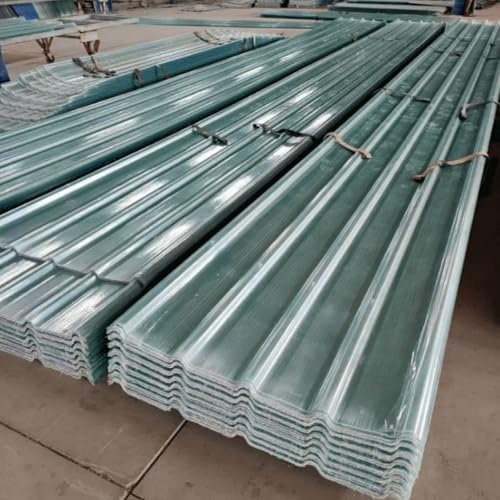 Pannelli Tetto Trasparente,Lamiere Ondulate Antipioggia Da 2,2mm,Lastra Resistente Ai Raggi UV,Lastra Di Copertura in Fibra Di Vetro,Lamiere Grecate Per Copertura Tettoia (0.9×1.6m/35×63in,1pcs)