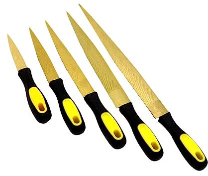 NUOBESTY Juego De 5 Limas Para Carpintería Herramienta Para Carpintero Lima De Acero Herramientas De Carpintería Escofina De Madera Limas Para Tallado De Madera