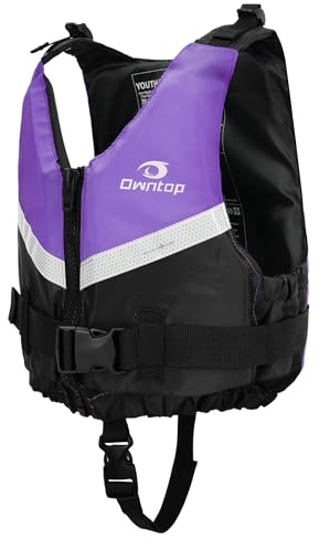 Owntop Aiuto al Galleggiamento per Adulti, Giubbotto Galleggiante Unisex Regolabile con Cinturino Sottogamba Confortevole, Gilet Galleggiante Leggero per Kayak, Pesca e Sport Acquatici (Viola,M-L)