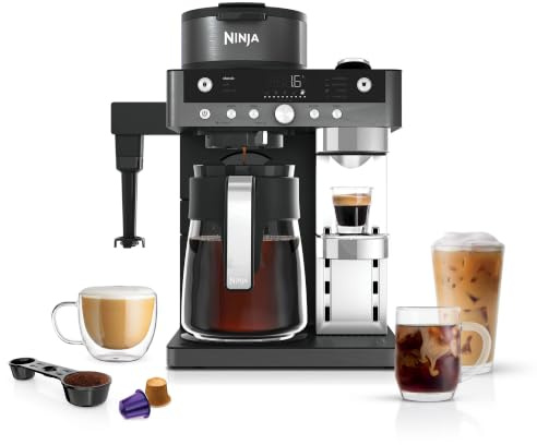 Ninja Prestige, Cafetera 2 en 1 de Café de Filtro y de Cápsula, CFN802EUGM