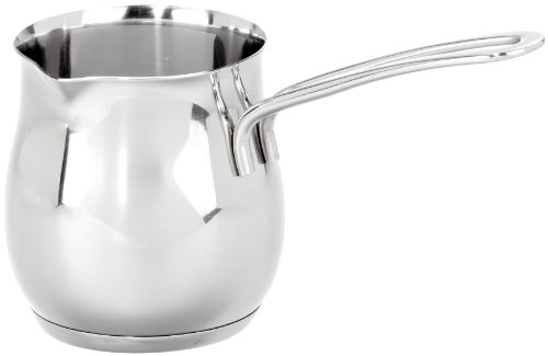 Cilio 0000299601 Aufschäumbecher Professional 350 ml, Edelstahl, silber, 9 x 17 x 17 cm