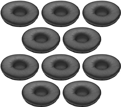Jabra 14101-49 10 Stück Ohrkissen Leder, Groß Schwarz