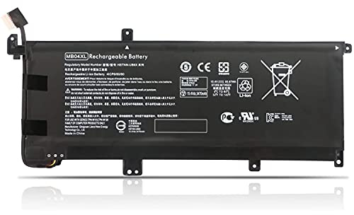 MB04XL batteribyte för bärbar dator för HP Envy X360 Convertible M6-AQ000 M6-AQ105DX M6-AQ003DX M6-AQ103DX 15-AQ000 AQ005NA AQ101NG AQ015NR AQ27 3CL AQ173C L (15.4 V 55.67 Wh)