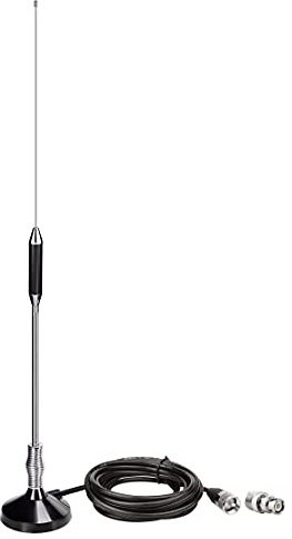 Bingfu CB Radio Antennas 27MHz - PL259 & BNC Male Truck Antenna Kit Magnetic Base - Compatible with Galaxy Uniden Bearcat Cobra Radioddity Texas Ranger RoadKing Mobile CB Radio