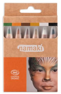 NAMAKI Haut-Farbstifte, Wilde Tiere Set