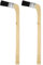 QUARKZMAN Pincel De Pintura 2Pcs 1 Ancho De Pincel Reutilizable Variedad De Pinceles Angulados para Radiador Pintura para Todo Tratamiento De Paredes Muebles Pintura Al Óleo Látex, Negro