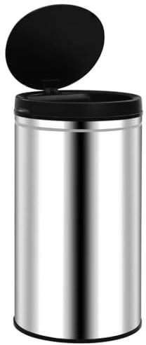 Helloshop26 Poubelle à capteur Automatique 60 litres Acier Inoxydable argenté 02_0006113