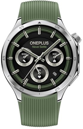 OnePlus Watch 3 with 22mm Watchband, 1.5 LTPO Display, Quick Charging 120 Hour Battery Life, 100 Sports Modes, Dual Frequency GPS(L1&L5) Tracking, 60 Second Health Check In, Emerald Titanium
