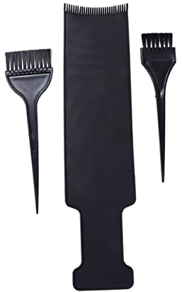 BAZEITFLOW 3piezas Peine Para Teñir Cabello y Cepillo Tablero Grande Para Uso Profesional Salones y Casa Protección Del Cabelludo y Fácil Limpieza