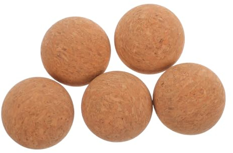 PENIKOKO 5 Stück Tischkicker Ball aus Kork 36mm Leichter Ersatz Tischfußball für Tischfußballspiele zu Hause