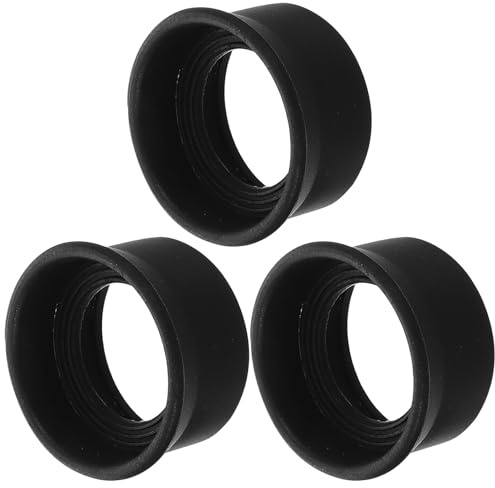 Operitacx 3 Pièces Œilletons en Caoutchouc Épais N°9 pour Microscope, Télescope et Jumelles, Protection Oculaire Anti-éblouissement Compatible Diamètre 31-33 Mm, Accessoires Optiques pour