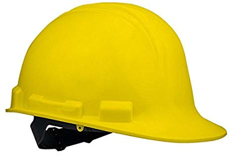 Safety Works SWX00345 Hard Hat with Slip RATCHET, Yellow