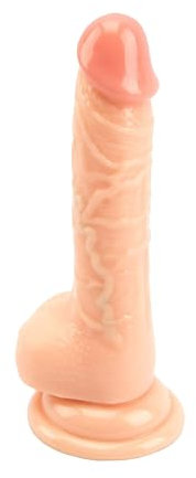 Suction Cup Dildo, Realistic Dildo with Balls, Suction Dildo Sex Toy White, Realistic Dildo Sex Toy