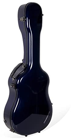 Crossrock Air Carbon Series - Custodia per chitarra western Dreadnought 100% fibra di carbonio, con lucchetto TSA, colore: Blu