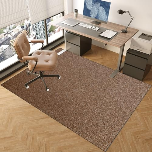 120 x 150 cm Unterlage Schreibtischstuhl | Bodenschutzmatte | Teppich Kratzfest für Parkett und Hartböden | Bürostuhl Unterlage für Stühle | Anti-Silp Computerstuhl Teppiche | Upgrade Version