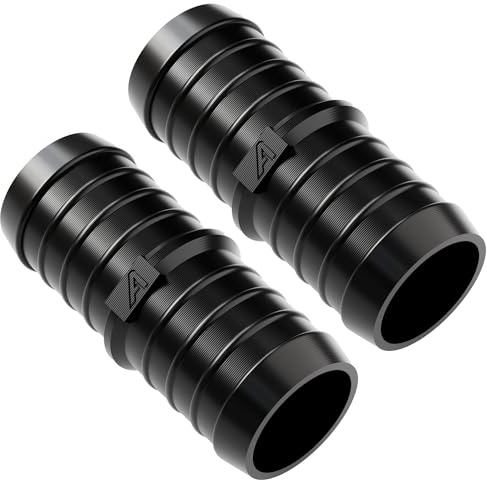 51mm (2 Inch) 2 Pack Straight in-Line Hose Tube Pipe Connector Joiner Air Fuel Water