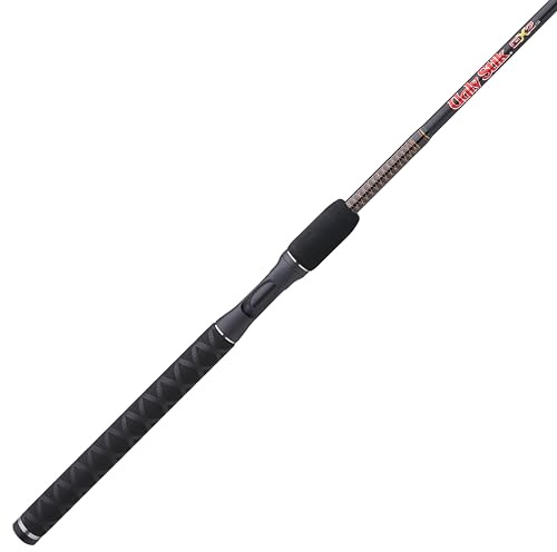 Ugly Stik 7' GX2 Casting Rod, 2 Piece Fishing Rod, 8-20 lb Line Rating, Medium Light Rod Power, 1/4-3/4 oz Lure Rating