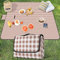 YAOMAISI Grand Couverture de Pique-Nique,300x200cm,Grande Couverture de Plage,Couverture de Camping,avec poignée,Fond imperméable,Lavable en Machine,Couverture de randonnée extérieure Pliable (Café)