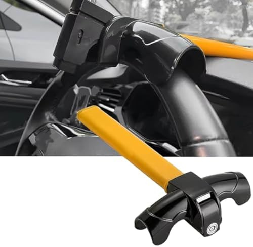 Auto Blocca Volante per Jeep Wrangler (Four-Door, Right-Side Audio System) 2011-2015, Veicolo Antifurto di Bloccasterzo Serratura Ruota di Sicurezza Accessori