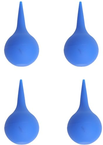4 PCS Ear Wax Removal Kit, Multiple Ear Cleaning Bulbs with Soft Tip Design, Reusable Ear Cleaner Ear Washing Squeeze Bulb Cleaning Ball for Home Care and Travel Hygiene