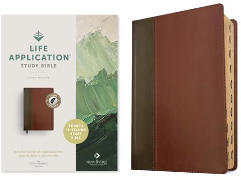 NLT Life Application Study Bible, Third Edition: New Living Translation, Brown & Tan, LeatherLike, Red Letter