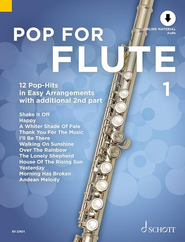 Pop For Flute 1: 12 Pop-Hits in Easy Arrangements. Band 1. 1-2 Flöten. (Pop for Flute, Band 1, Band 1)