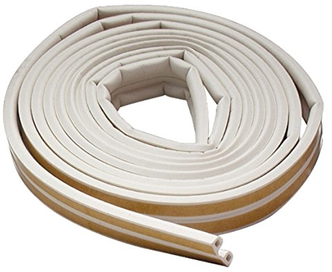 M-D Building Products 02576 7/32 in. x 3/8 in. x 17 ft. White Premium Rubber Window Seal for Small Gaps