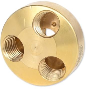 KS Tools Messing Druckluftverteiler 3-fach 1/4 515.3375 41mm I Druckluft Verbinder Anschluss von 3 Abgangsleitungen 1/4 Innengewinde I Druckluft Zubehör