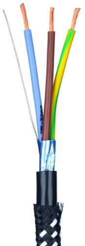 In-Akustik 00762552 Referenz Netzkabel AC-2502F & 1502F AC-2502F; 3 x 2,5 mm²; 13,0 mm, Schwarz, max. 50m am Stück, Preis pro Meter