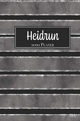 Heidrun 2020 Planer: A5 Minimalistischer Kalender Terminplaner Jahreskalender Terminkalender Taschenkalender mit Wochenübersicht
