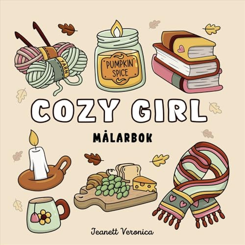 Cozy Girl : Målarbok