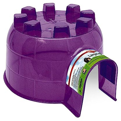 KAYTEE Grande Igloo per Animali Domestici, nascondiglio, casa, Nido, per Conigli Nani, furetti, cincillà, porcellini d'India (Il Colore può variare)