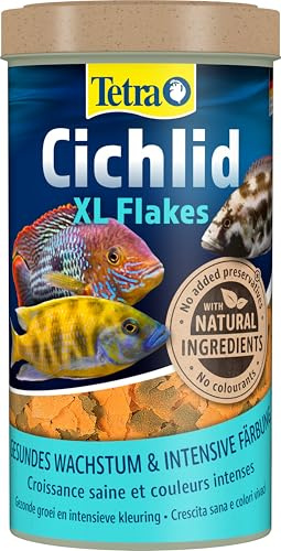 Tetra Cichlid XL-Flakes - Fischfutter, 500 ml Dose | Fischfutter für alle größeren Cichliden