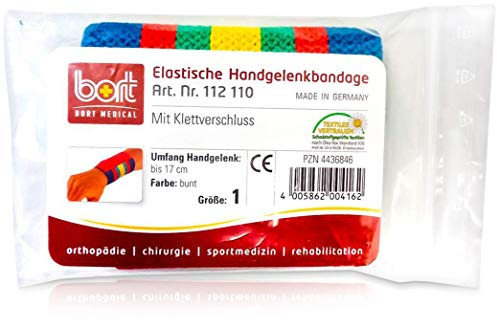 Bort Handgelenksbandage m. Klettverschl. bunt Gr. I, Finger-, Daumen- und Handgelenksbandagen