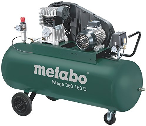 Metabo Kompressor Mega Mega 350-150 D (601587000) Karton, Ansaugleistung: 320 l/min, Füllleistung: 250 l/min, Effektive Liefermenge (bei 80% max. Druck): 220 l/min