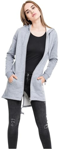 Urban Classics Damen Jacke Sweat Parka, Grau, XL, TB1075-00111-0054