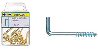 Alcayatas Rosca Zincada 19x60 mm. Brico Self 10 unidades