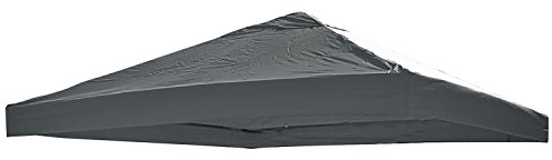 Mojawo Universal Ersatz Dach für Pavillon 3x3 M Anthrazit Wasserdicht PVC beschichtet 220gr. Polyester mit Luftluke