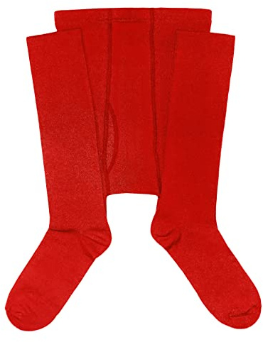 Weri Spezials Medias de algodón para hombre con abertura en varios patrones y variaciones de color., rojo, 50-52