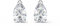 Swarovski Attract Ohrstecker, Tropfenschliff, Weiß, Rhodiniert