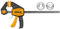 Ingco Morsetto a Sgancio Rapido Reversibile (18 - 63x450mm, Nero, Giallo)