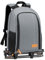 TARION TB-02 Zaino Fotografico Porta Piccolo per Fotocamera, Laptop, Trekking - Impermeabile per PC 15, Reflex, Obiettivo, Treppiede - Compatto (Grigio)