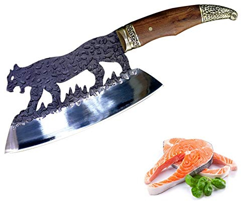 WYGC Cleaver Hackmesser Hackbeil Messer CleaverChopping Messer Küchenmesser Hacken Sie die Knochen Chef Cut Knochen Chopper Thick Manganstahl Startseite Kotelett Knochen Butcher Messer