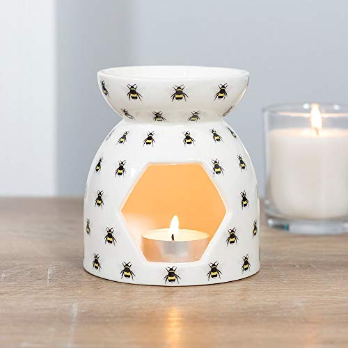 Wachsschmelzbrenner, Keramik-Bienenölbrenner, ätherische Öle und Wachsschmelze, Teelicht-Diffusor, Tarts Halter, Hexerei, Duftdiffusor, Heimraumdekoration, dekoratives Geschenk