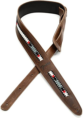 Fender Paramount Acoustic Leather Strap - Brown