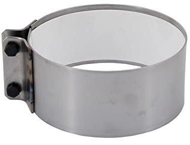 LANZZAS Collier de serrage d'étanchéité pour tuyau de poêle, diamètre : 250 mm, non laqué, raccord de tuyau de fumée