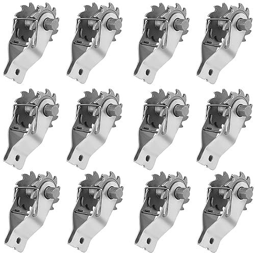 Electric Fence Wire Strainer, 12PCS Heavy Duty Inline Wire Tensioner, Wire Ratchet Tensioner for Electric Fence, Farm Fence